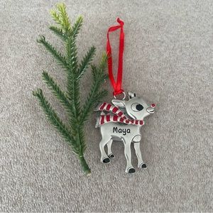 Hallmark Ornament ‘Maya’ Deer with Candy Cane Scarf